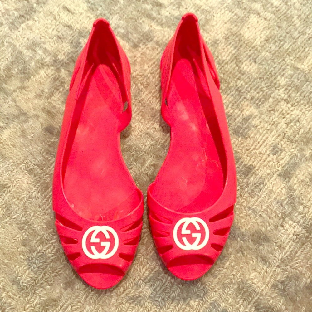 Gucci jelly shoes - size 36